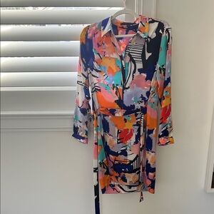 Cynthia Steffe Multicolor Abstract Print Mini Dress